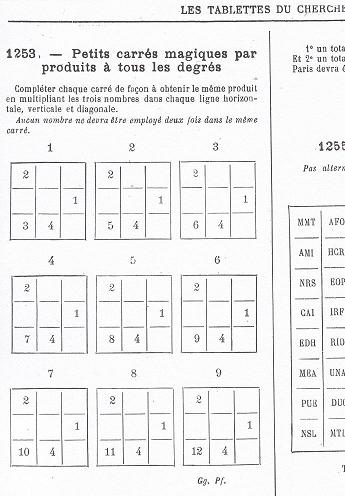 MULTIMAGIE.COM - Smallest multiplicative magic squares